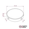 creative cables - Metal Cylindrical 4 Side Hole Lamp Canopy