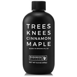 Trees Knees Cinnamon Maple, Organic Maple Syrup Infused with Cassia Cinnamon ,11.5 Ounce Bottle Vegan, Gluten Free, Paleo-friendly, Grade-A, Pure Maple Syrup, Foodie Gifts, Coffee Gifts, Cocktail Gifts
