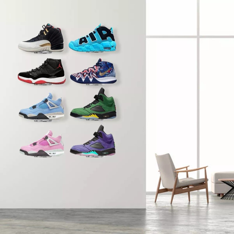Estantes De Zapatos Flotantes De Acrílico, Estante De Pared