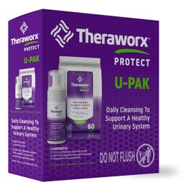 Theraworx Protect U-Pak Daily Cleansing Kit – Urinary Tract Health for Women, pH Balance & Intimate Hygiene Care Set