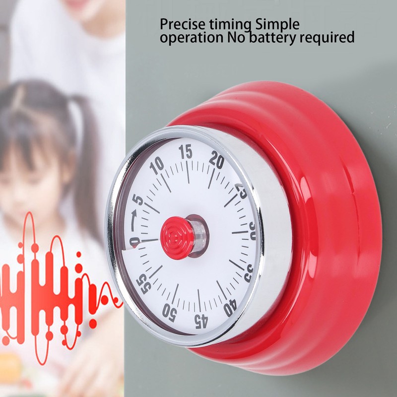 70dB Kitchen Timer Portable Multifunctional Wall Mount Stainless Steel Classic