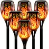 Walensee Solar Tiki Torches with Flickering Flame,96 LED Solar Torch
