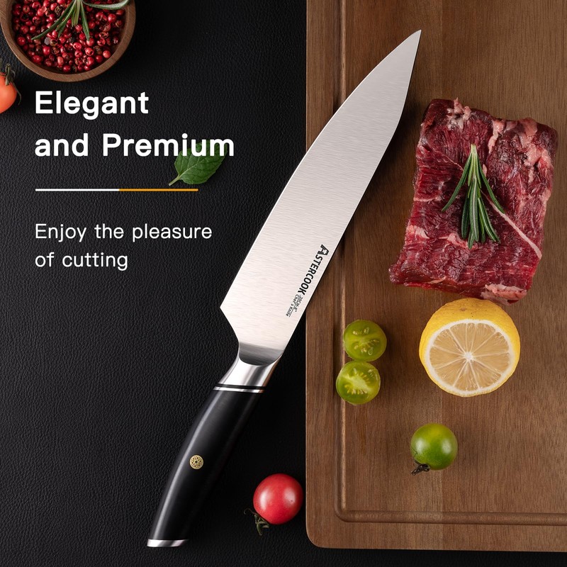 Astercook Chef Knife, 8 Inch Professional Kitchen Chef Knife, ABS