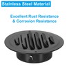 PATIKIL 3" Round Air Vent Cover, 2pcs Stainless Steel Louvered