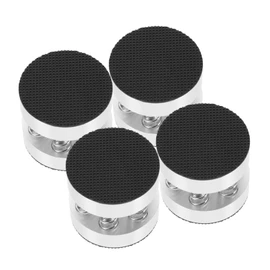 jojofuny 4pcs Shockproof Speaker Spring Pads Dampening Feet for HiFi Audio Equipment Silver Easy to Install Maximum Load for Amplifiers and Turntables