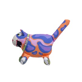 FUZZU that Sneacky Cat Scuff Dog Toy | Durable Squeaky Dog Toy | Rugged Dog Chew Toy | Medium