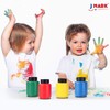 J MARK Complete Toddler Washable Finger Paint Set, Sponge Painting