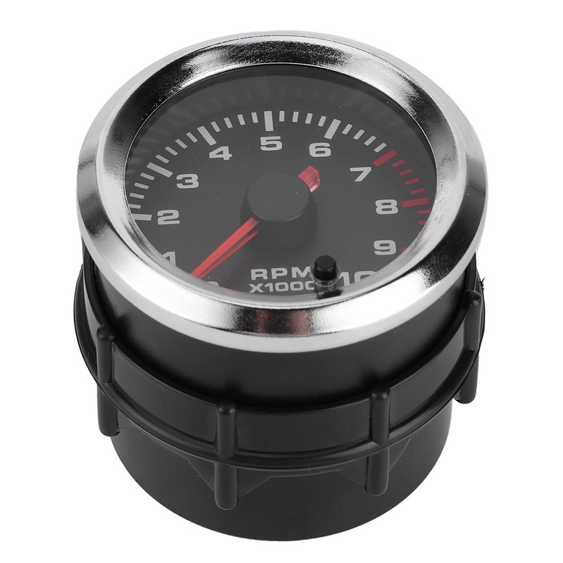 Speedometer, Qiilu Tachometer, 52 mm Universal Tachometer with Measuring Range