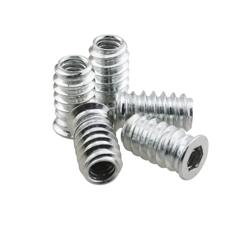 YHXiXi 30PCS 1/4inch-20 x 20mm Threaded Insert Hex Drive Screw