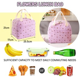 ZXTGBQ Lunch Bag, Cool Bag, 9.5 L, Lunch Bag, Portable Cool Bag, Portable Lunch Box, Foldable Insulated Bag, Lunch Box Bag, for Adults, Work, School, Picnic, Beach, Office
