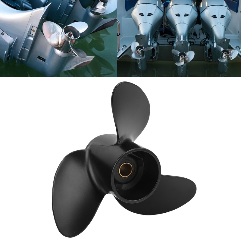 Marine Outboard Propeller 3 Blades 7.8x8in 12 Tooth RH Rotation
