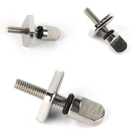 Lvjkes Surfboard Fin Screw, SUP Fin Plates, Pack of 5 Surfboard Accessories Screws Stainless Steel Durable Plate Replacement Kit for Longboard Paddle