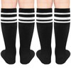 Youth Soccer Socks - Black, Boys & Girls Sizes 6-8
