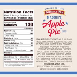 Pepperidge Farm Maggie's Apple Pie Cookies, 8.2 Oz Bag