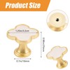 Xinghonyac 8 Pcs Clover Four-Leaf Cabinet Knobs, Cabinet Drawer Pulls