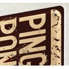 Tin Sign with Retro Table Tennis