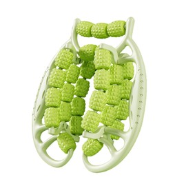 Relax Roller 29 Wheels, Pilates Roller Neck Massager Massage Roller Muscle Relaxer Roller, Arm Leg Massage, Circular Leg Clamps for Golfers, Elbows, Calf (Green)