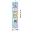 DHSWNNG Hanging Storage 5 Compartments, Cuddly Toy Storage Hanging Basket,