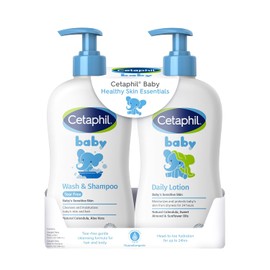 Cetaphil - Baby Wash Shampoo + Daily Lotion Pack 2, 399mL c/u