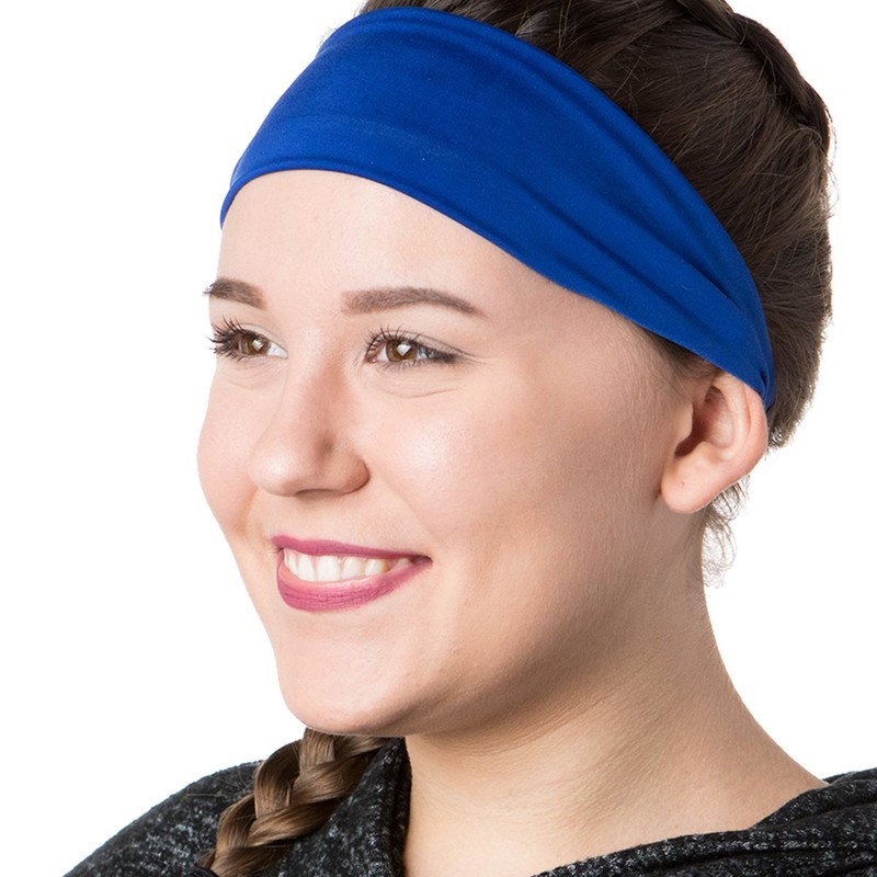 Hipsy Xflex Basic Adjustable & Stretchy Wide Softball Headbands for