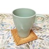 Handmade Square Rattan Drink Coaster-Rustic Style Decor Coaster for Dinning