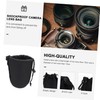 KICHOUSE 2pcs Neoprene Lens Pouch Protective Case for Camera Lenses