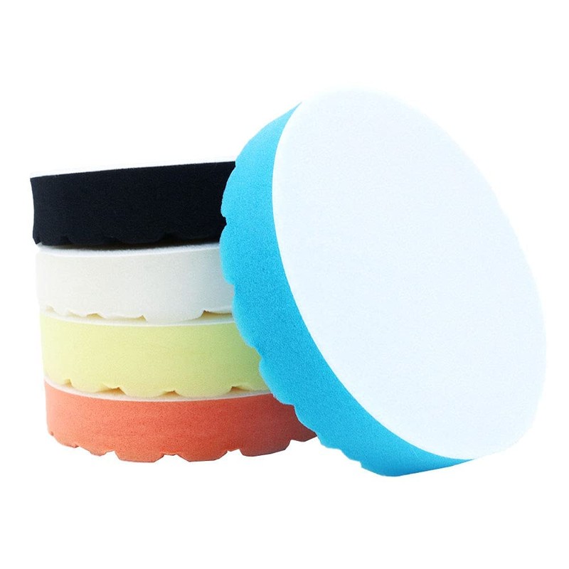 ANCLLO 5 Pack Car Polisher 6 inch Sponge Polishing Waxing