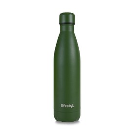 Lifestyl Stainless Steel Water Bottle | 24 Hrs Cold & 12 Hrs Hot| Thermoshield Technology Vacuum Insulated Metal Water Bottles, Leak-Proof Drinks Bottle for Sports, Gym, Yoga, Cycling (750 ml, Sage)