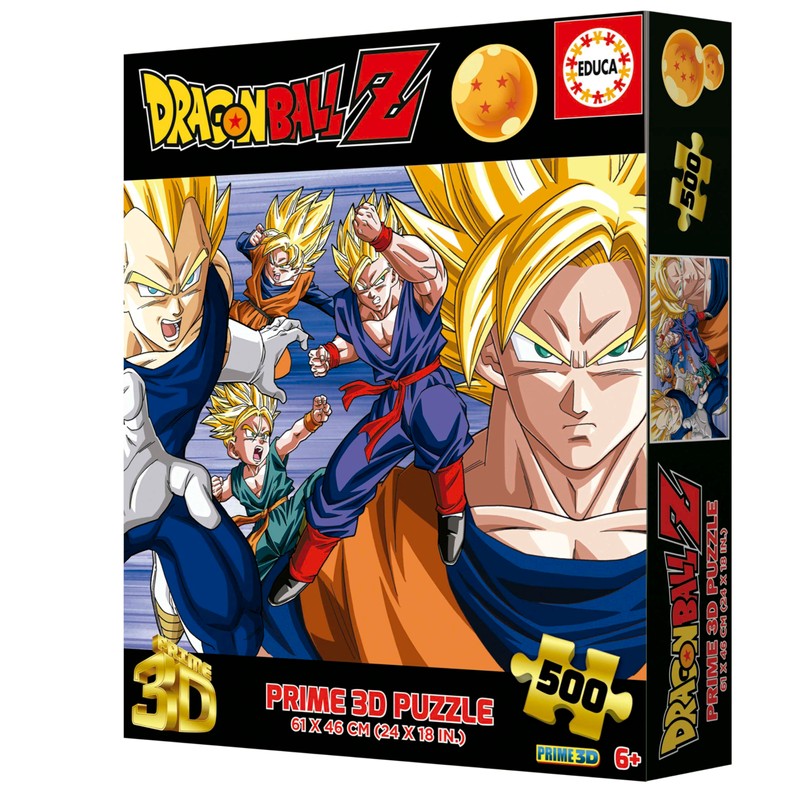 Educa Dragon Ball Prime 3D Prime Lenticular Puzzle, 500 Pieces,