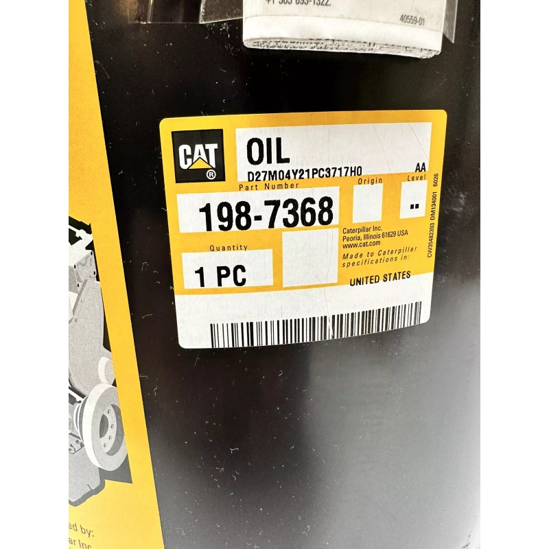 CAT Special Application Engine Oil SAE 30, 198-7368, 5 Gal