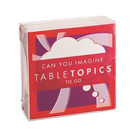 TableTopics TO GO Can You Imagine - 40 Fun, Thought Provoking Conversation Cards for Kids, Friends and Family - Tap Into Your Child's Boundless Imagination