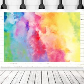 MEETSIOY Paint Art Backdrop Colored Oil Painting Photography Background Themed Party Photo Booth Backdrop 10x7ft BJMYMT84