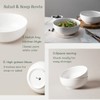 DOWAN Salad Bowls, Large Pho Bowls, 8" White Centerpiece Bowls