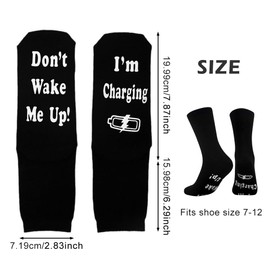 NHBETYS Funny Socks for Men, Cotton Funny Socks Birthday Gifts for Men Lounge Socks Novelty Socks Non-Slip Funny Mens Socks for Dad Husband Grandpa Gift Ideas for Birthday Fathers Day Christmas