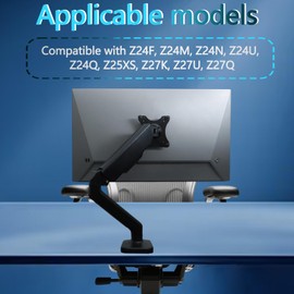 VESA Mount Adapter Compatible with HP Z Series G3 Monitor（Fit Z24F/ Z24M/ Z24N/ Z24U/ Z24Q/ Z25XS/ Z27K/ Z27U/ Z27Q）-Monitor Mount Bracket Compatible with Vesa 75mmx75mm and 100mmx100mm