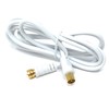 DRUT 2m RF TV Aerial Male to F Type Connector