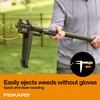 Fiskars Stand-Up Weed Puller Tool, 4 Serrated Stainless Steel Claws