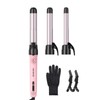 Rotating Curling Iron 3 in 1 Set, Automatic Curling Wand
