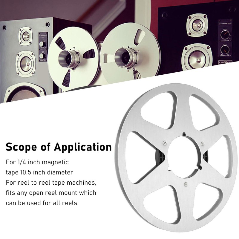 1/4 10.5 Inch Empty Tape Reel 6 Hole Aluminum Alloy