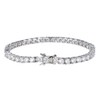 [3MNSCD] 7" 3 Color Gold Plated Tennis Bracelet Women Jewelry