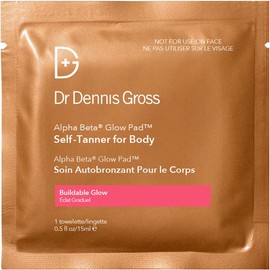 Dr Dennis Gross Toallitas Autobronceadoras Corporales Dr. Dennis Gross Glow Pad: Exfoliantes Y Antiedad Con Aha Y Bha, Brillo Natural Modulable, Hidratantes Y De Aplicación Uniforme, 8 Toallitas.