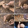 Wood Carving Spoon Blank Beech and Walnut Wood Unfinished Wooden
