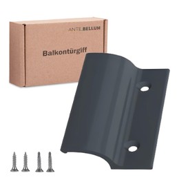 Ante bellum Balcony Door Handle – Versatile Aluminium Door Handle for Balcony, Patio and Fly Screen Doors, Patio Door Handle Including Screws, Easy Installation No Drilling (RAL 7016)