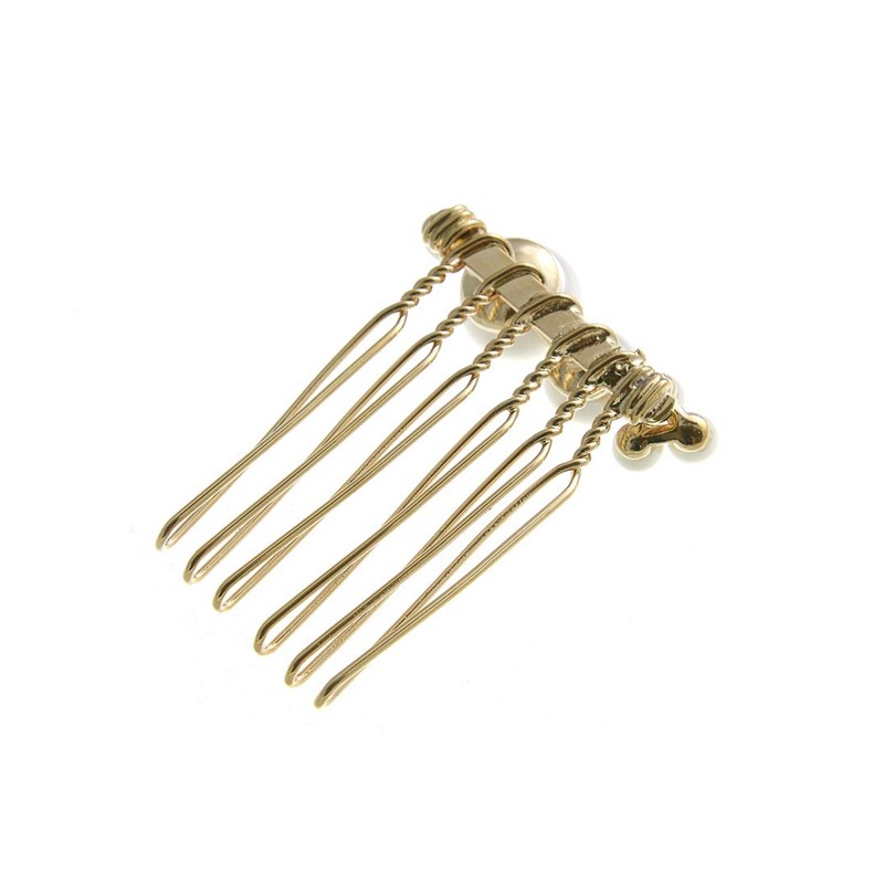 Vingtaine H7324-G- Mini Pearl Comb, Comb, Wedding Party, Second Party,