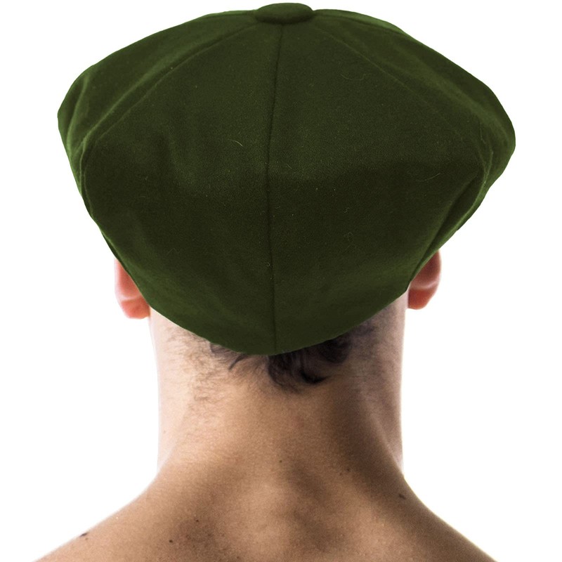 Men's 100% Winter Wool Super Oversized Newsboy Drivers Cabby Cap
