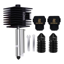 LANKEGU Upgrade Hotend Kit for Bambu Lab A1/A1 Mini, Hot End Assembly 0.2/0.4/0.6mm Hardened Steel Nozzle & Silicone Sock for Bambu Lab 3D Printer Part
