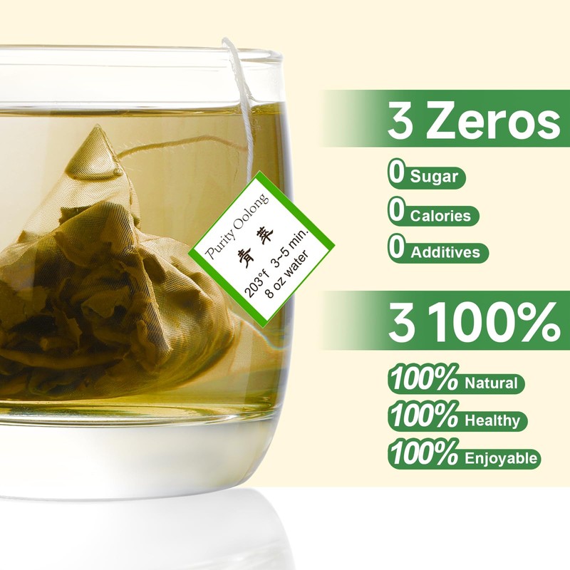GTGLOTRA Oolong Tea Bags, 24 Whole Leaf Tea Bag, Alternative
