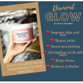 DIAMOND GLOW Collagen Skin Whitening Glowing Clear Acne Anti Aging DHL EXPRESS