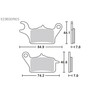 Kitaco SBS Brake Pad E236 Ceramic Super Cub 110 (JA59)