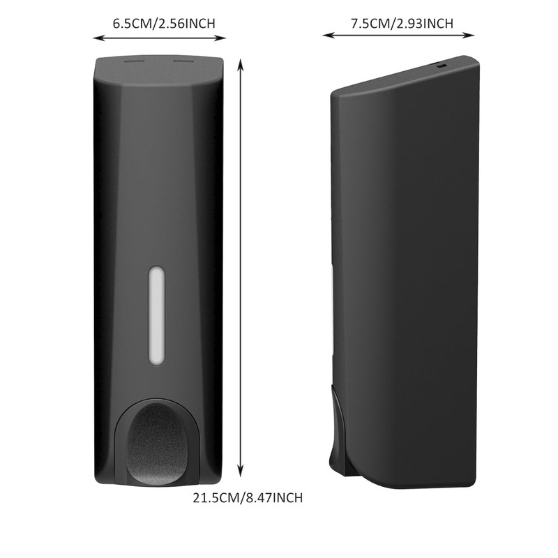 Soap Dispenser Shower Gel Shampoo Conditioner ABS Wall Mount 350ml